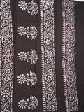 Maheshwari cotton saree red color allover prints & printed border with contrast pallu and plain blouse