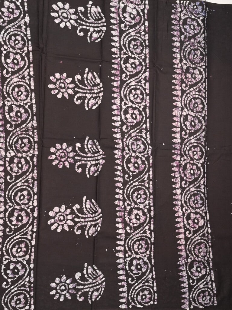 Maheshwari cotton saree red color allover prints & printed border with contrast pallu and plain blouse