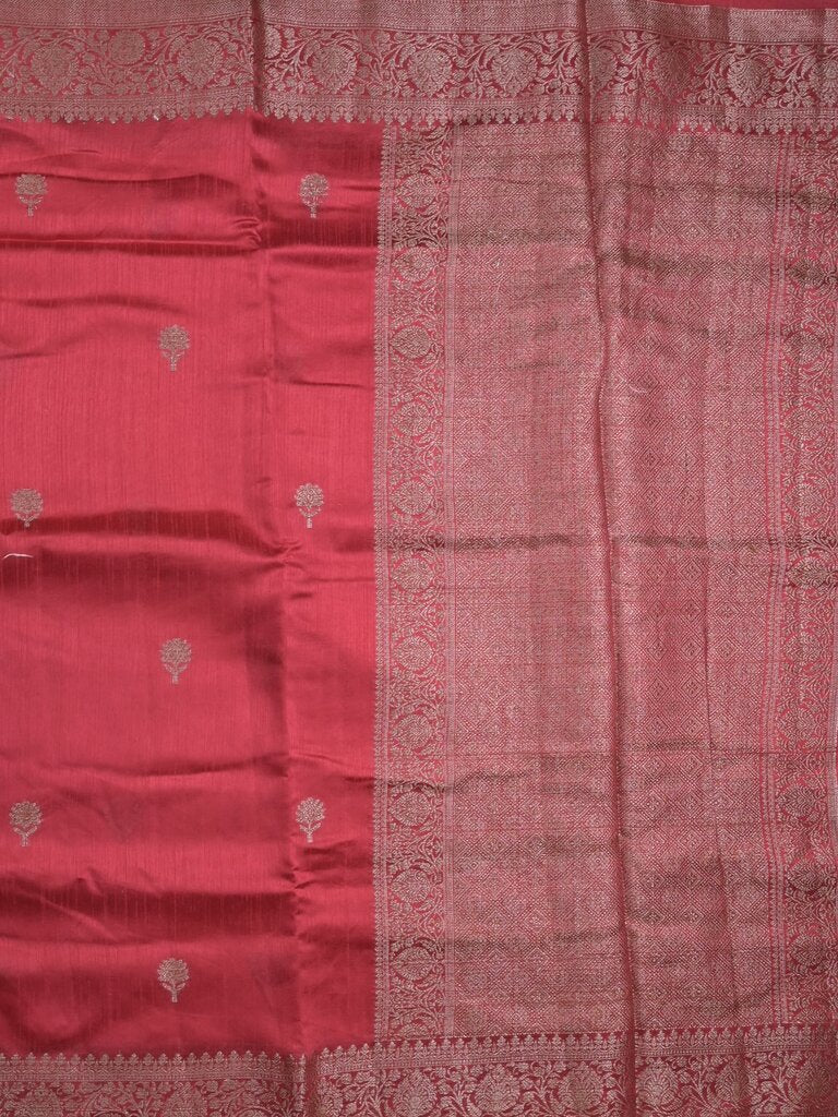 Jute matka fancy saree for women | Pink | Zari border | Partywear