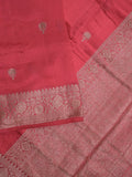 Jute matka fancy saree for women | Pink | Zari border | Partywear