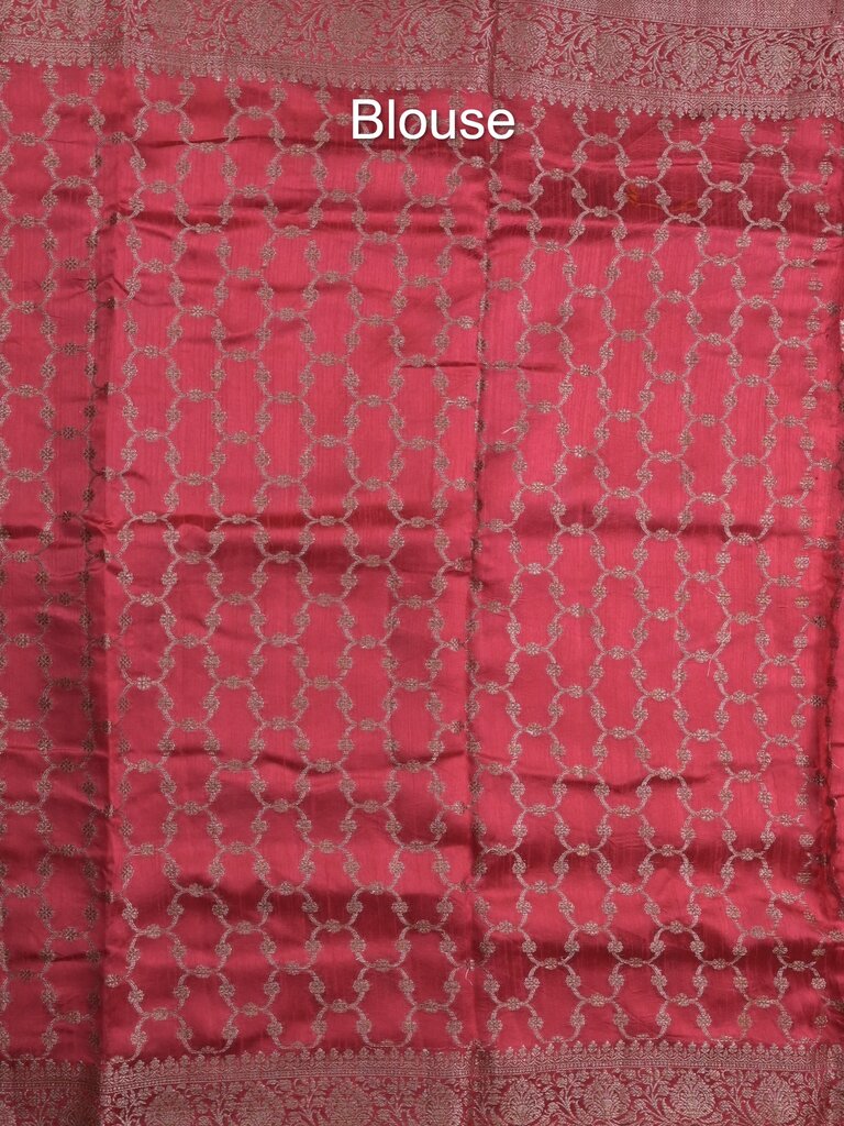 Jute matka fancy saree for women | Pink | Zari border | Partywear
