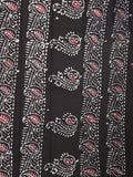 Maheshwari cotton saree dark maroon color allover prints & printed border with contrast pallu and plain blouse