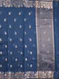 Chanderi fancy saree for women | Black | Zari border | Party wear