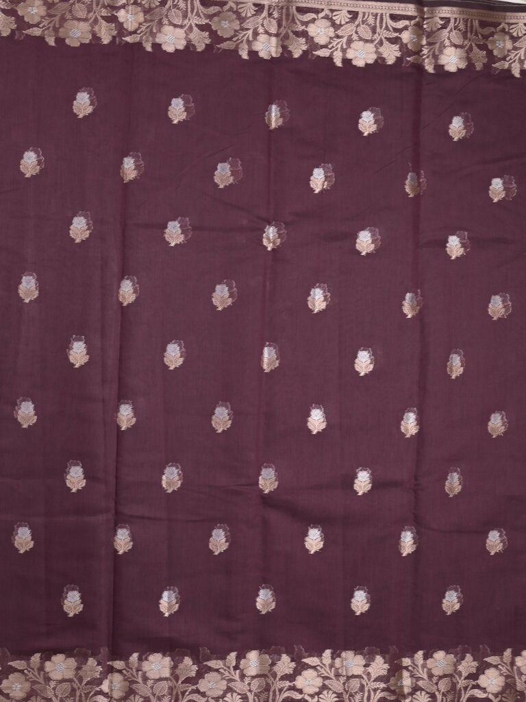 Chanderi fancy saree for women | Black | Zari border | Party wear