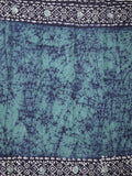 Maheshwari cotton saree light blue color allover prints & printed border with contrast pallu and plain blouse