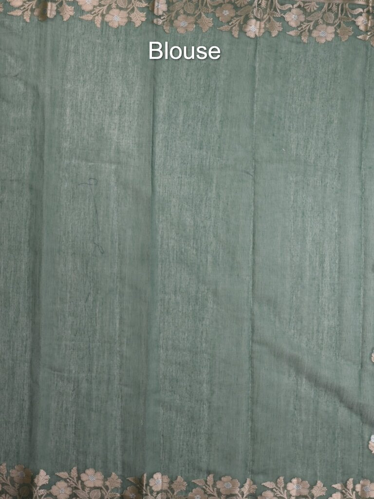 Chanderi fancy saree for women | Black | Zari border | Party wear
