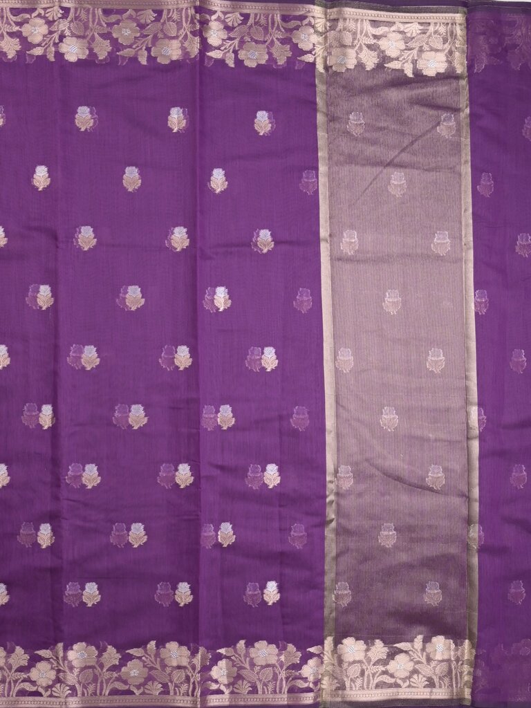 Chanderi fancy saree for women | Black | Zari border | Party wear