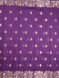 Chanderi fancy saree for women | Black | Zari border | Party wear