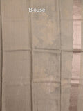 Jute tussar printed fancy saree for women | Green | Party wear | Zari border