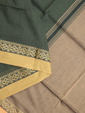 Khadi cotton saree for women | Purple | Weaving border | Running blouse