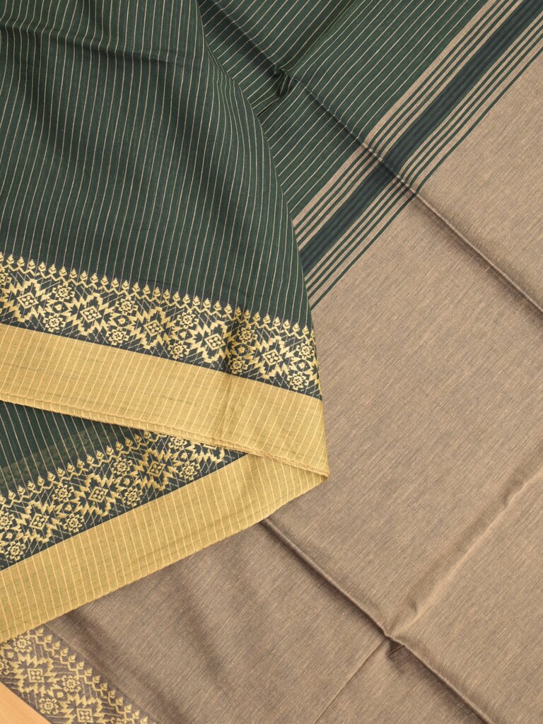 Khadi cotton saree for women | Purple | Weaving border | Running blouse