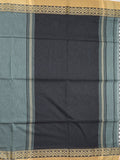 Khadi cotton saree for women | Purple | Weaving border | Running blouse