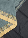 Khadi cotton saree for women | Purple | Weaving border | Running blouse