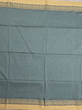 Khadi cotton saree for women | Purple | Weaving border | Running blouse