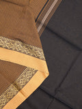 Khadi cotton saree for women | Purple | Weaving border | Running blouse