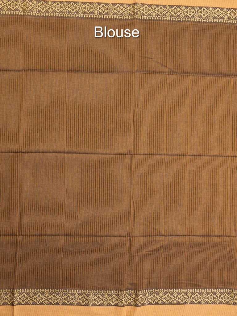 Khadi cotton saree for women | Purple | Weaving border | Running blouse