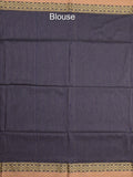 Khadi cotton saree for women | Purple | Weaving border | Running blouse