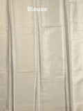 Banaras tissue fancy saree light grey color allover weaves & zari border with rich pallu and self blouse
