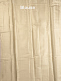 Banaras tissue fancy saree beige color allover weaves & zari border with rich pallu and self blouse