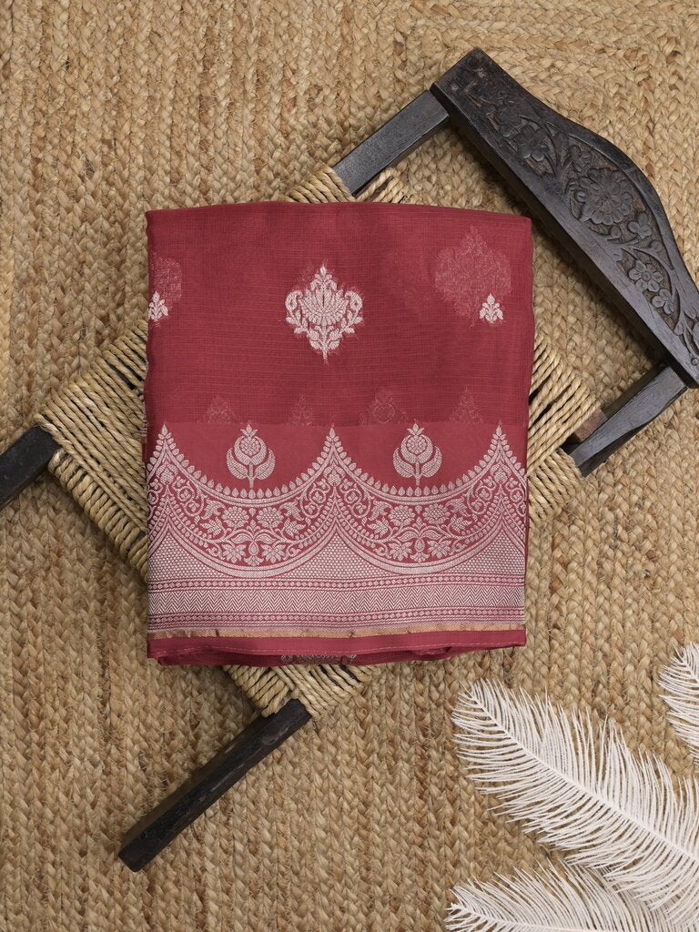 Pure kota fancy saree for women | Parrot green | zari border | party wear