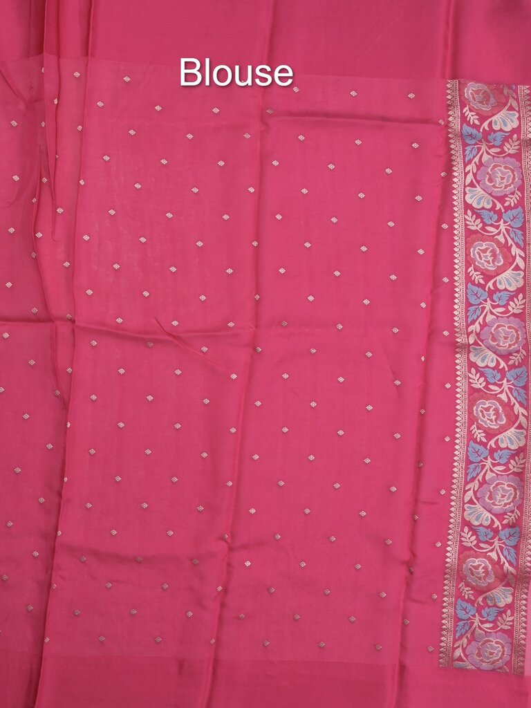 Pure organza fancy saree for women | Orange | Zari border | Party wear