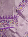 Banaras tissue pattu saree for women | Baby pink | zari border | Party wear