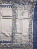 Banaras tissue pattu saree for women | Baby pink | zari border | Party wear