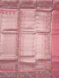 Banaras tissue pattu saree for women | Baby pink | zari border | Party wear