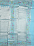 Banaras tissue pattu saree for women | Baby pink | zari border | Party wear