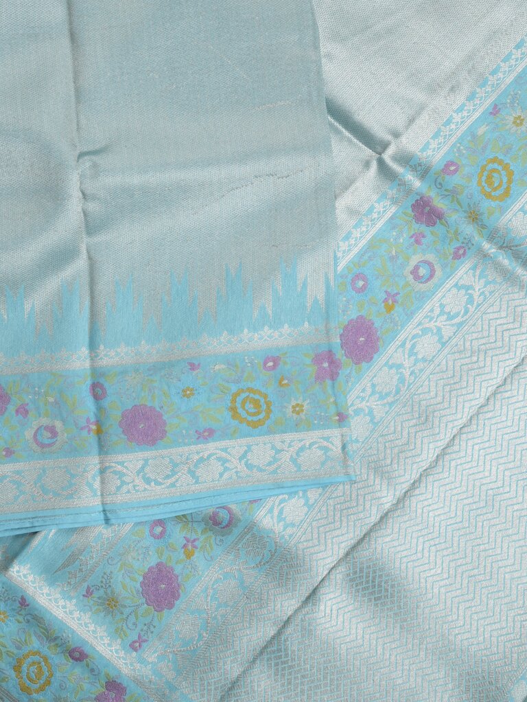 Banaras tissue pattu saree for women | Baby pink | zari border | Party wear