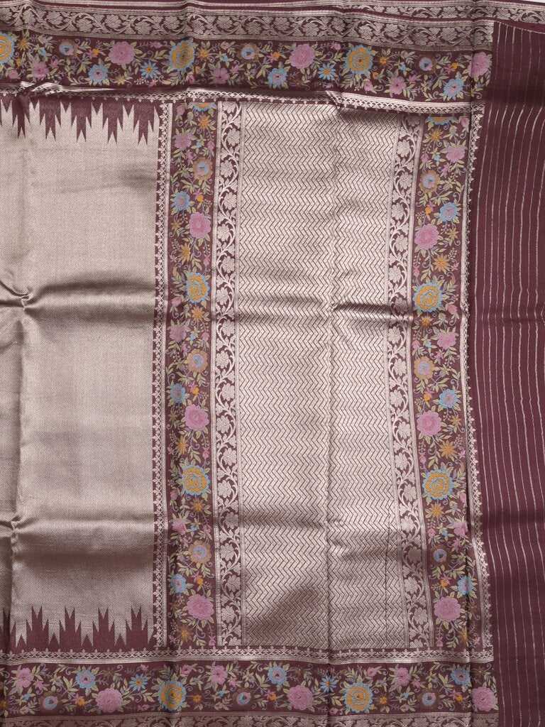 Banaras tissue pattu saree for women | Baby pink | zari border | Party wear