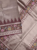 Banaras tissue pattu saree for women | Baby pink | zari border | Party wear
