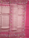Banaras tissue pattu saree for women | Baby pink | zari border | Party wear