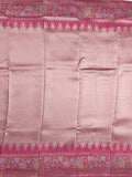 Banaras tissue pattu saree for women | Baby pink | zari border | Party wear