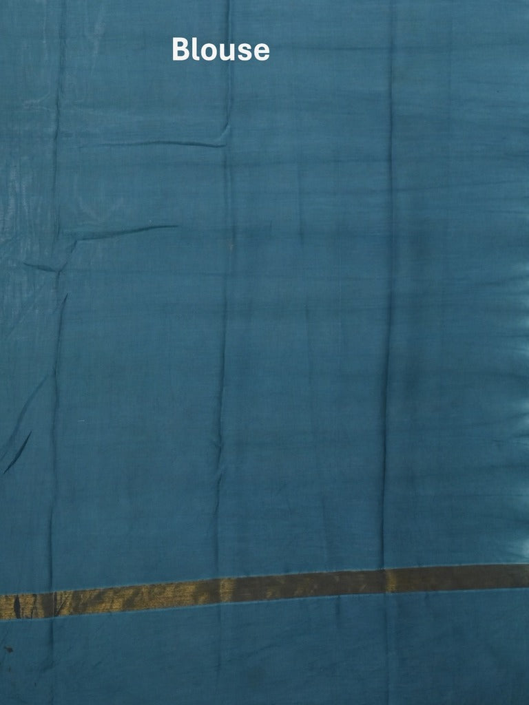 Kalamkari silk saree in red, featuring a contrast color border and plain matching blouse