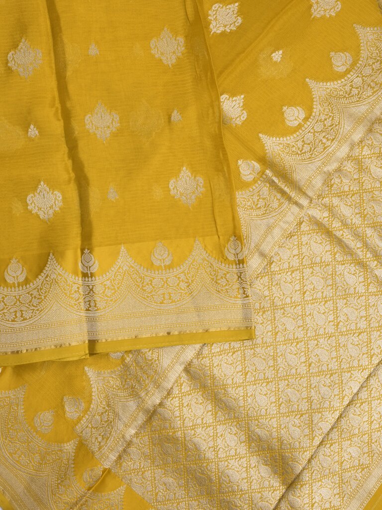 Pure kota fancy saree for women | Parrot green | zari border | party wear