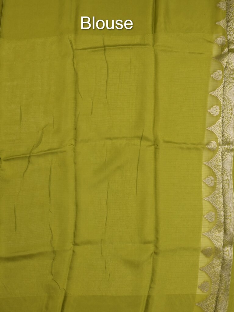 Pure kota fancy saree for women | Parrot green | zari border | party wear