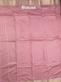 Chanderi fancy saree onion pink color allover zari motifs & zari border with zari pallu and plain blouse