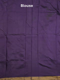 Dupion fancy saree light purple color allover zari motifs & zari border with zari pallu and contrast plain blouse