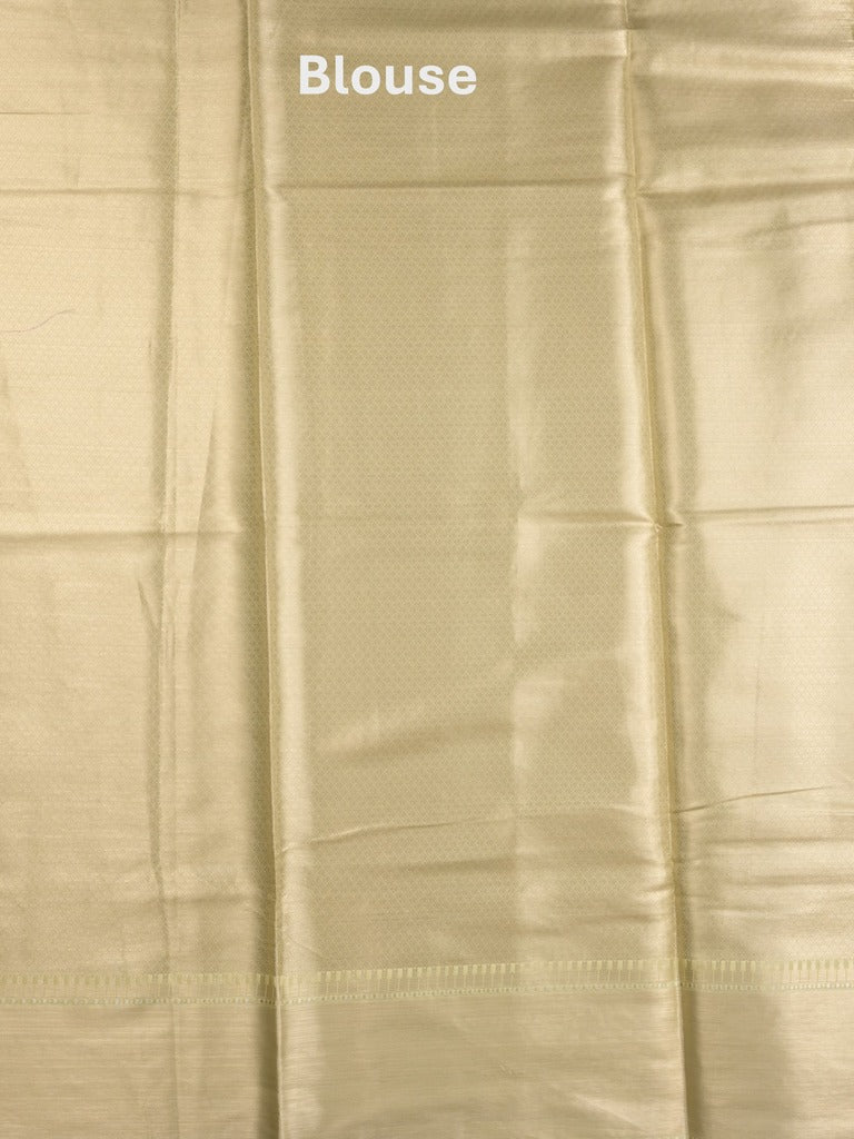 Banaras fancy saree pastel green color allover zari motifs & zari border with zari pallu and brocade blouse