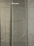 Banaras fancy saree dark green color allover zari weaves & zari border with zari pallu and brocade blouse