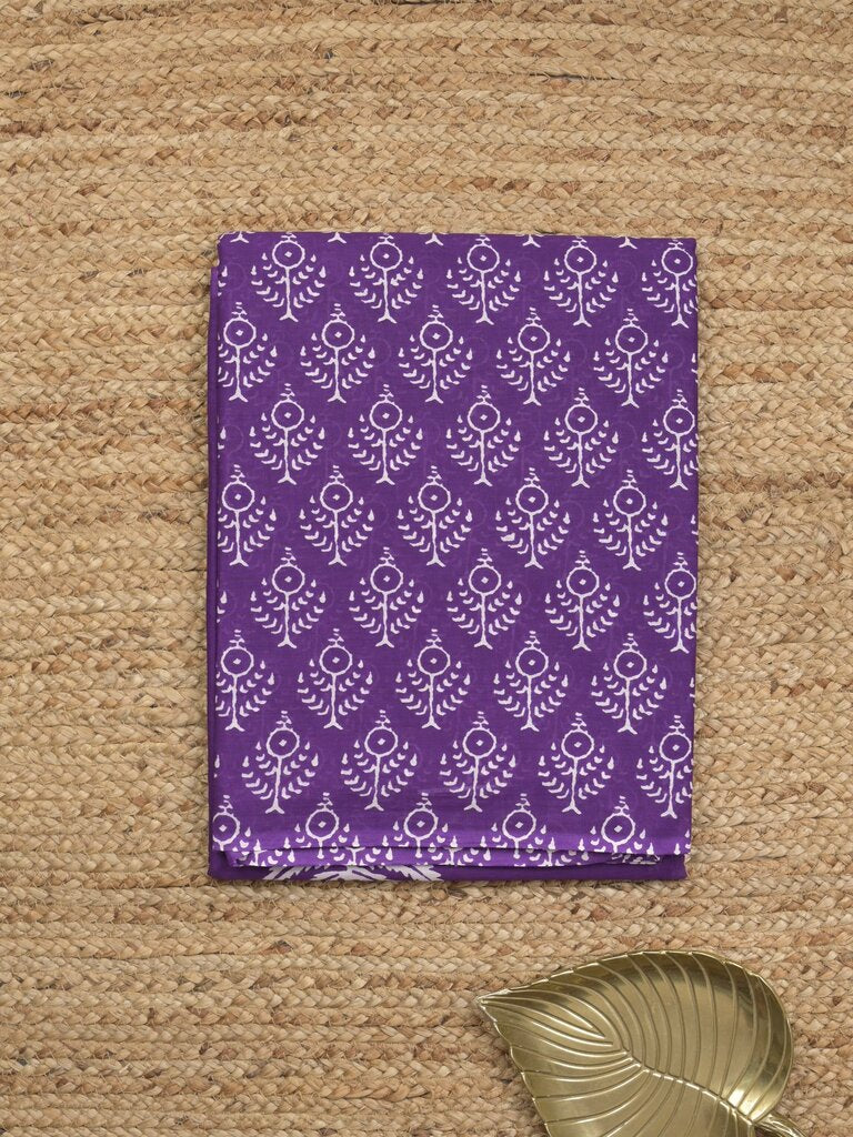Maheshwari cotton sarees for women | royal blue | printed border