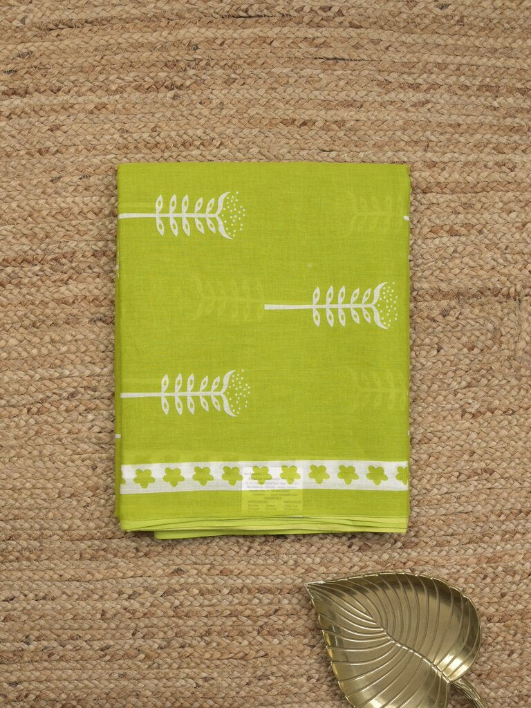 Maheshwari cotton sarees for women | royal blue | printed border