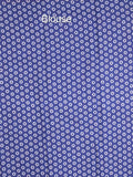 Maheshwari cotton sarees for women | royal blue | printed border