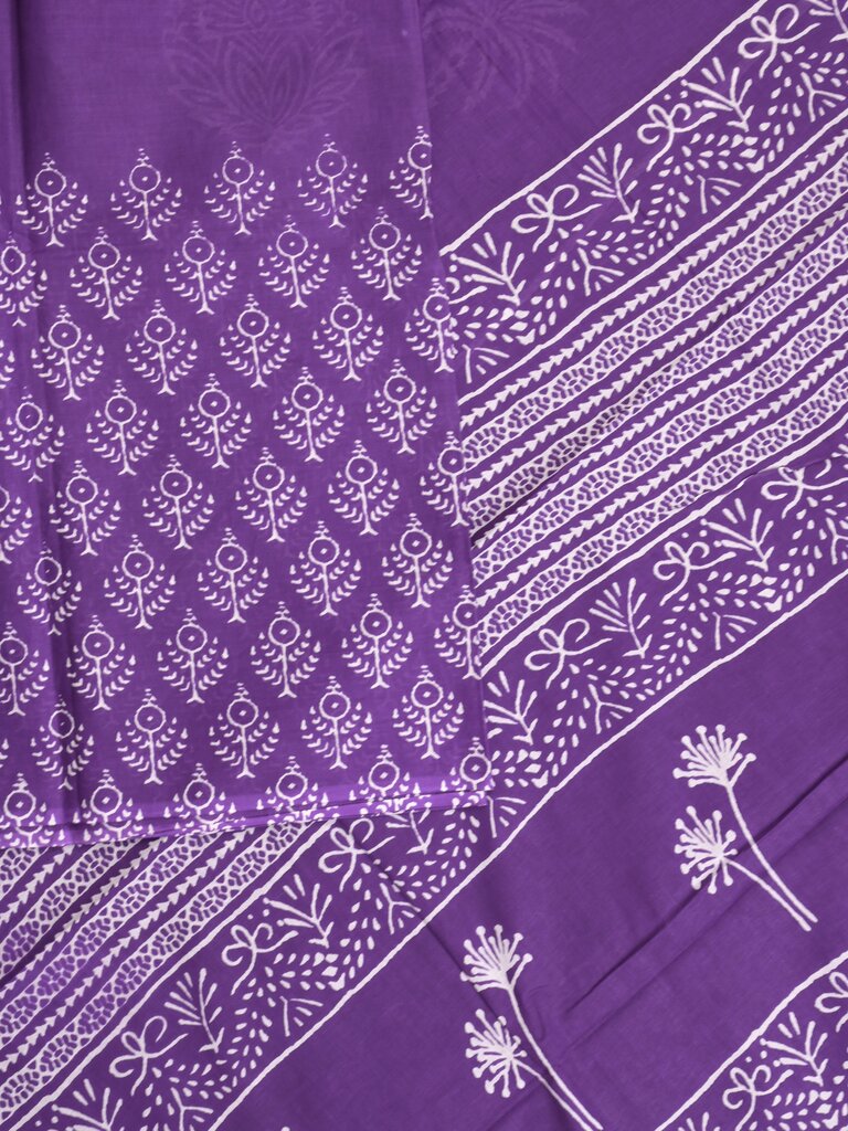 Maheshwari cotton sarees for women | royal blue | printed border