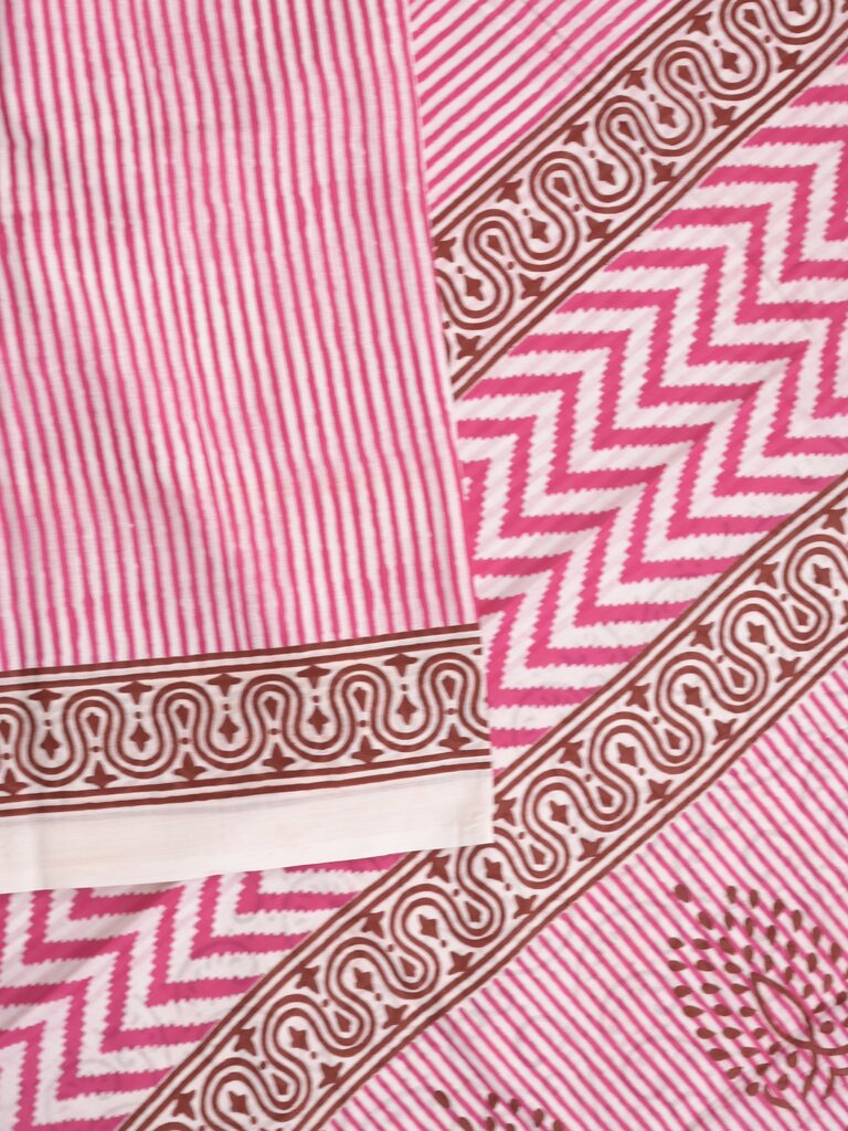 Maheshwari cotton sarees for women | royal blue | printed border