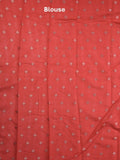 Banaras fancy saree in violet color allover zari motifs & zari border with brocade pallu and attached blouse