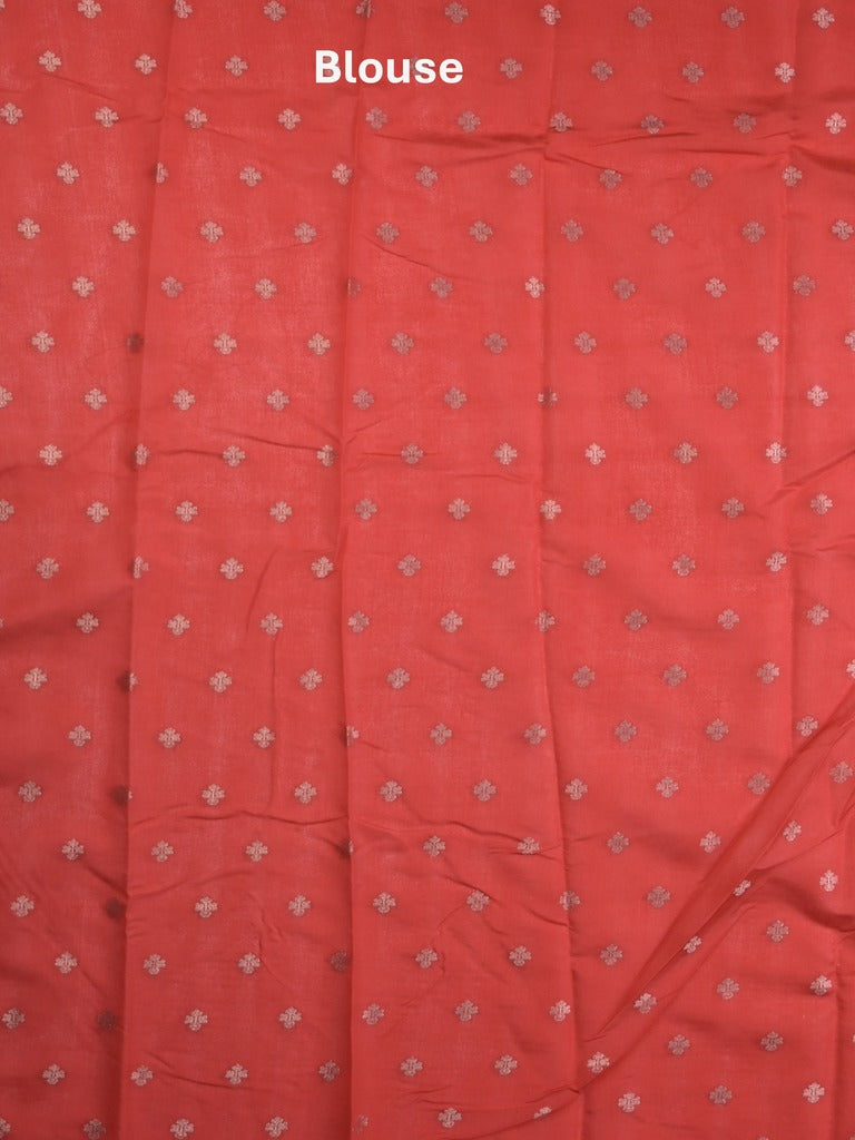 Banaras fancy saree in violet color allover zari motifs & zari border with brocade pallu and attached blouse
