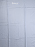 Lenin fancy light blue color saree with allover prints, sequins work and attached plain blouse