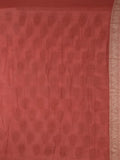Georgette fancy saree white color allover zari motifs & zari border with zari pallu and contrast plain blouse
